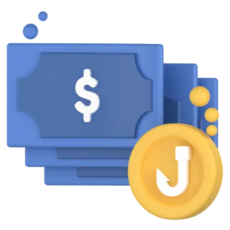 Fraude de dinero  3D Icon