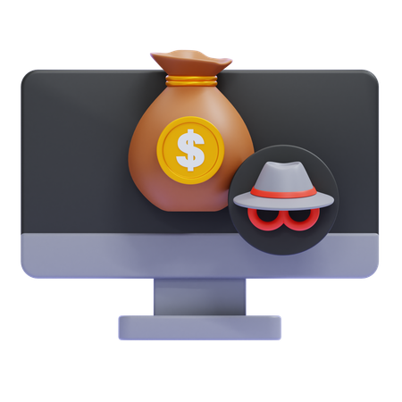 Fraude financeira  3D Icon