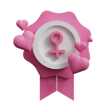 Frauenabzeichen  3D Icon