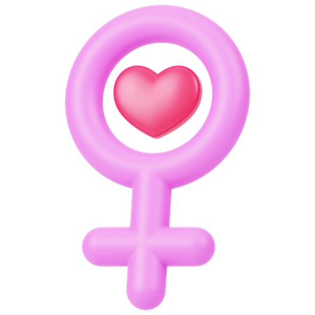 Frauensymbol  3D Icon