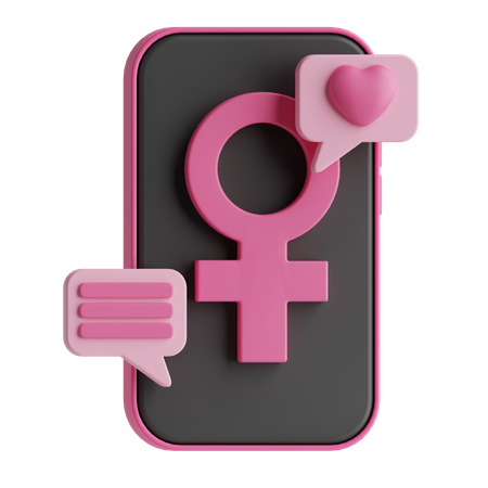 Botschaft zum Frauentag  3D Icon