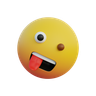 wrinkle eye emoji 3d