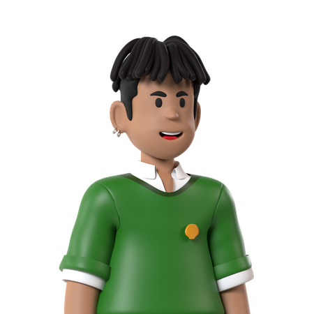 Freche Schülerin 3D Icon