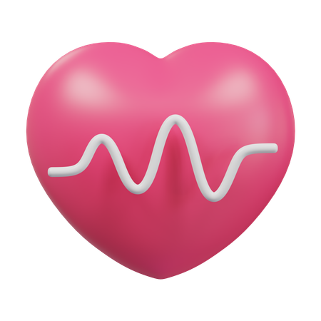 Ritmo cardiaco  3D Icon