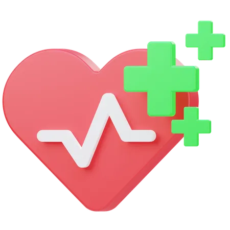 Ritmo cardiaco  3D Icon