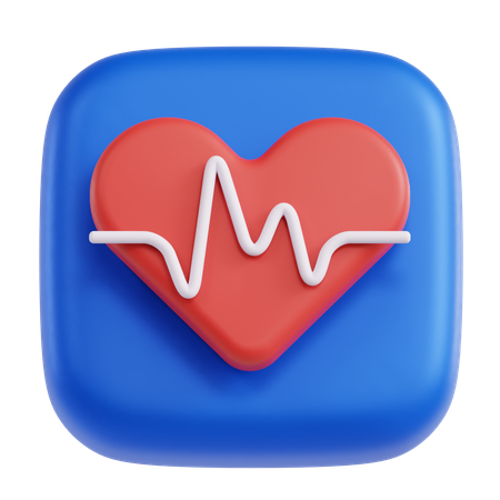 Ritmo cardiaco  3D Icon