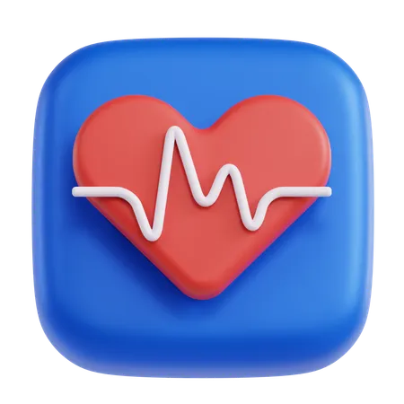 Ritmo cardiaco  3D Icon