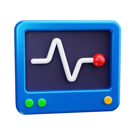 Ritmo cardiaco  3D Icon