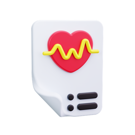 Ritmo cardiaco  3D Icon