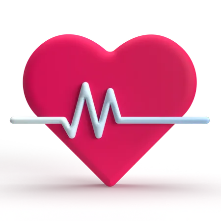 Ritmo cardiaco  3D Icon