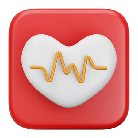 Ritmo cardiaco  3D Icon