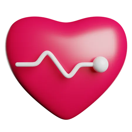 Ritmo cardiaco  3D Icon