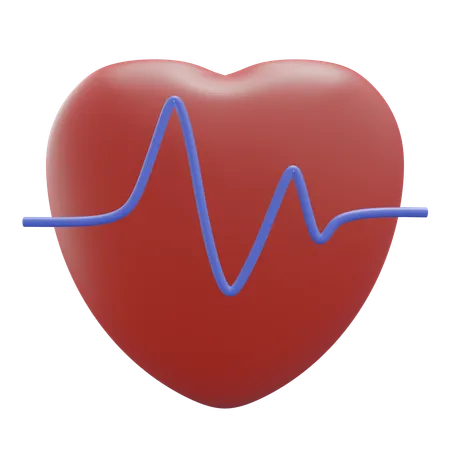 Ritmo cardiaco  3D Icon