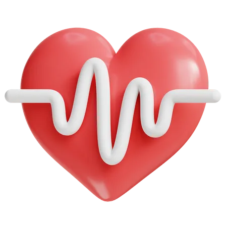 Ritmo cardiaco  3D Icon