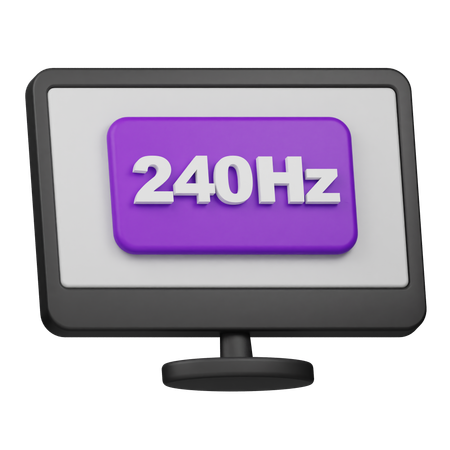 Frecuencia de actualización de 240 Hz  3D Icon