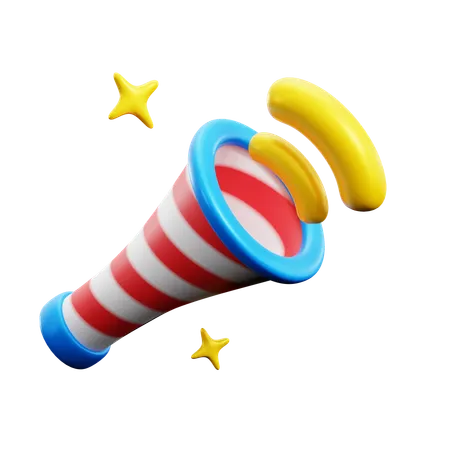 Free Air Horn  3D Icon