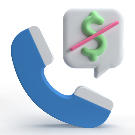 Free Call  3D Icon