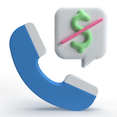Free Call  3D Icon