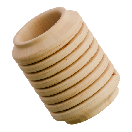 Free Cylinder Spring  3D Icon