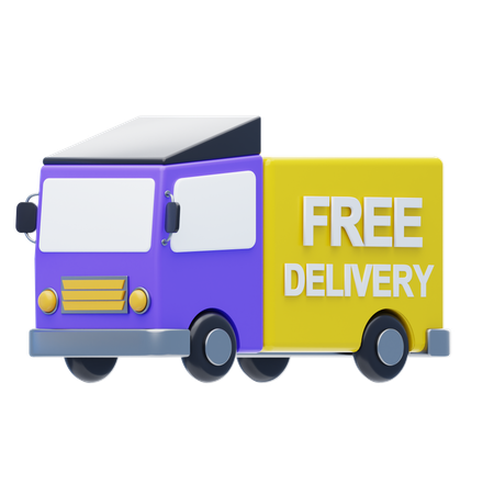 Free Delivery  3D Icon