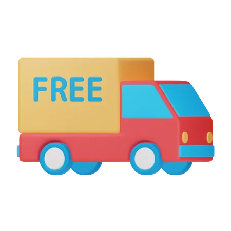 Free Delivery  3D Icon