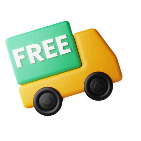 Free Delivery  3D Icon