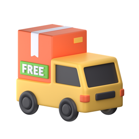 Free Delivery  3D Icon