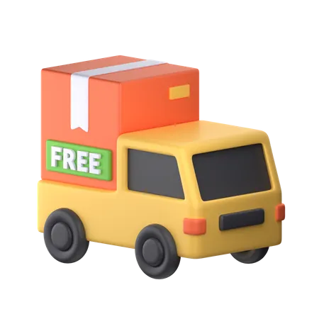 Free Delivery  3D Icon