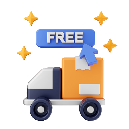 Free Delivery  3D Icon