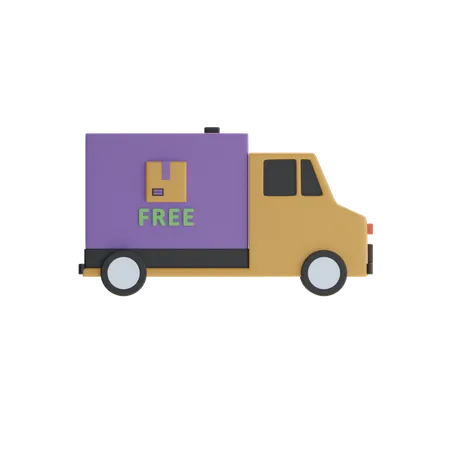 Free Delivery  3D Icon