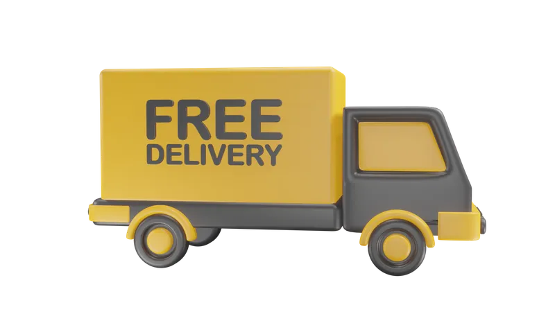 Free Delivery  3D Icon