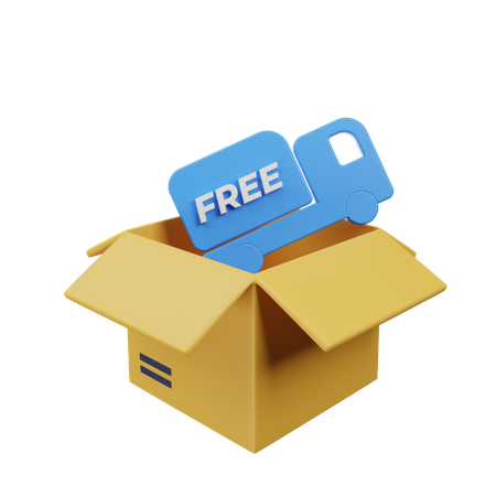 Free Delivery  3D Icon