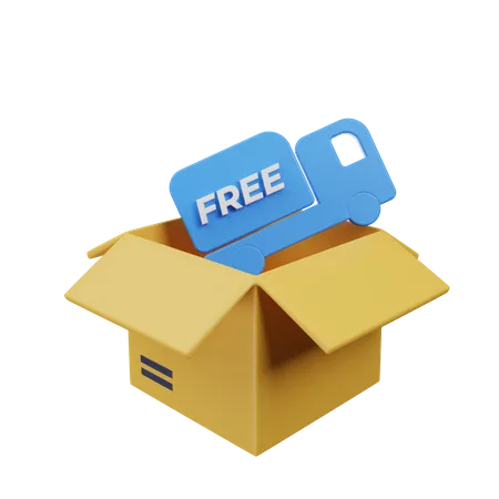 Free Delivery  3D Icon