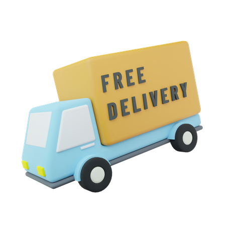 Free Delivery  3D Icon