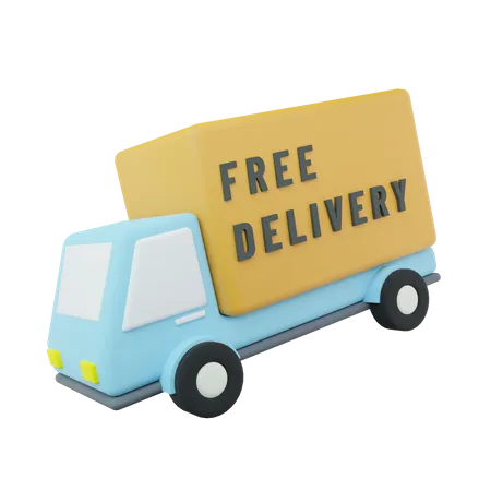 Free Delivery  3D Icon