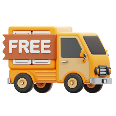 Free Delivery  3D Icon