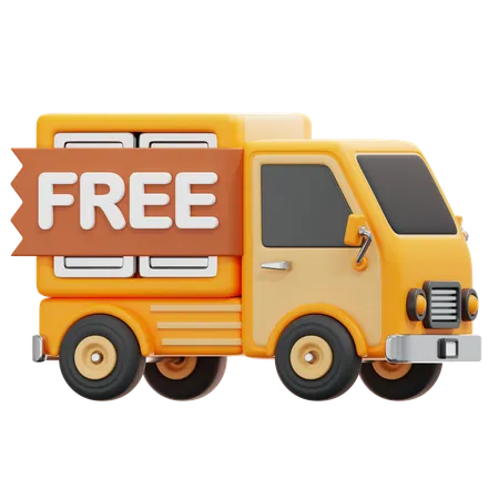 Free Delivery  3D Icon