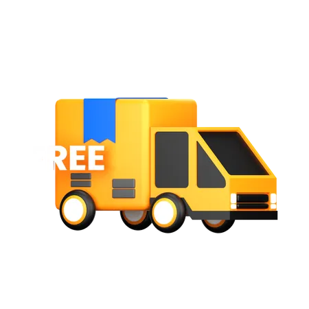 Free Delivery  3D Icon