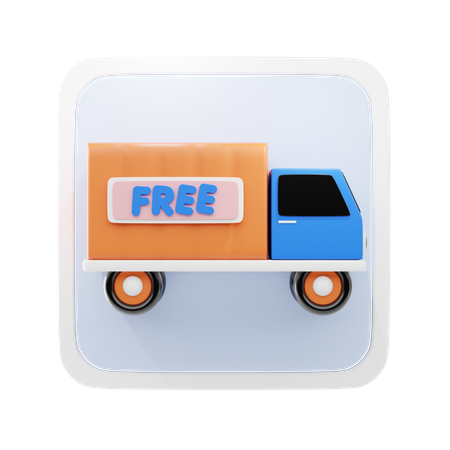 Free Delivery  3D Icon