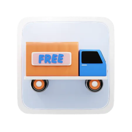 Free Delivery  3D Icon