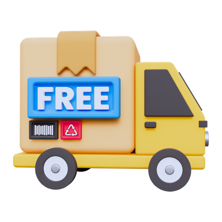 Free Delivery  3D Icon