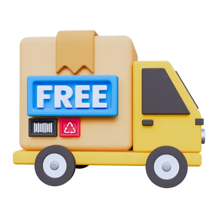 Free Delivery  3D Icon