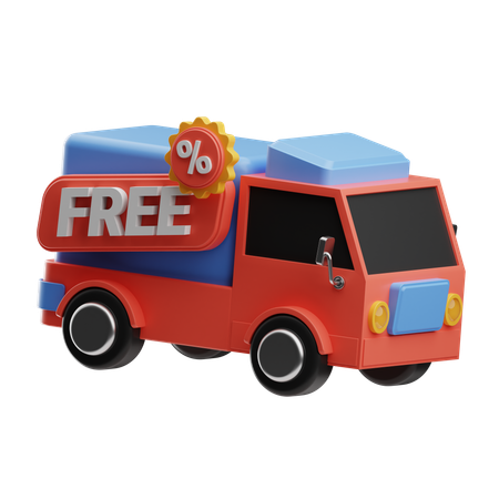 Free Delivery  3D Icon