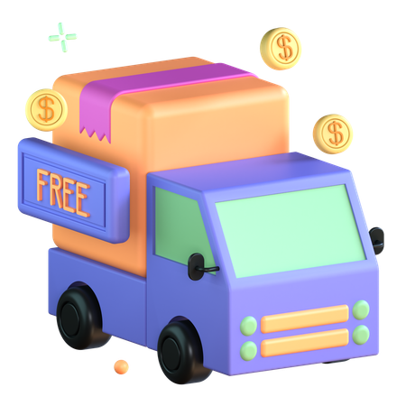 Free Delivery  3D Icon