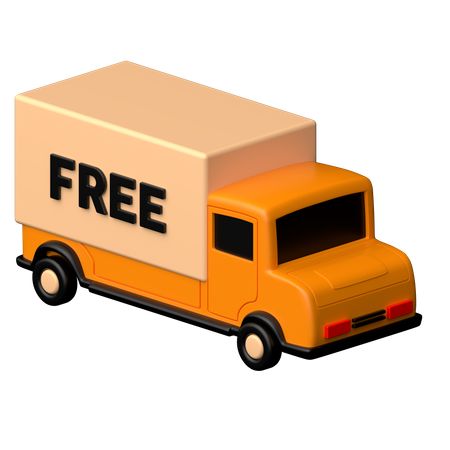 Free Delivery  3D Icon