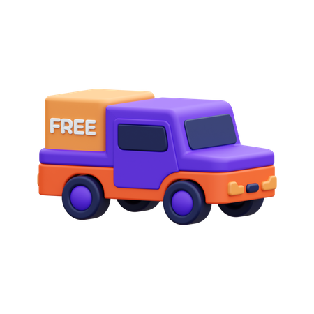 Free Delivery  3D Icon