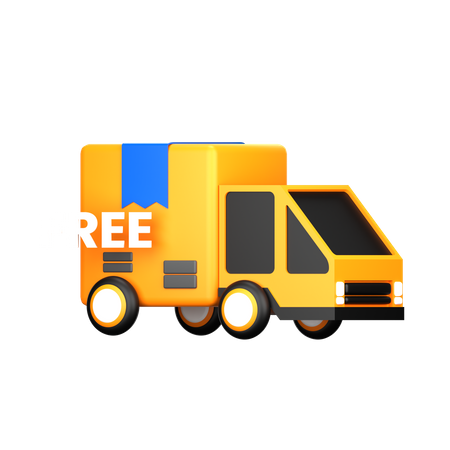 Free Delivery  3D Icon