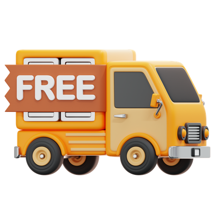 Free Delivery  3D Icon