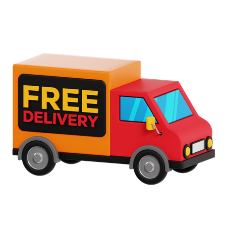 Free Delivery  3D Icon