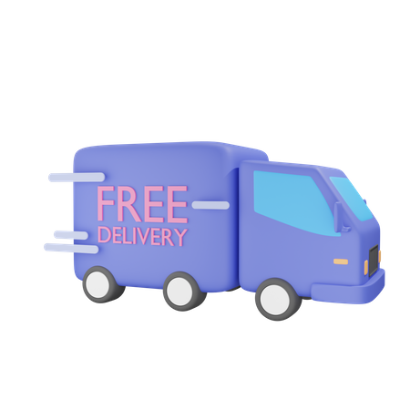 Free Delivery  3D Illustration